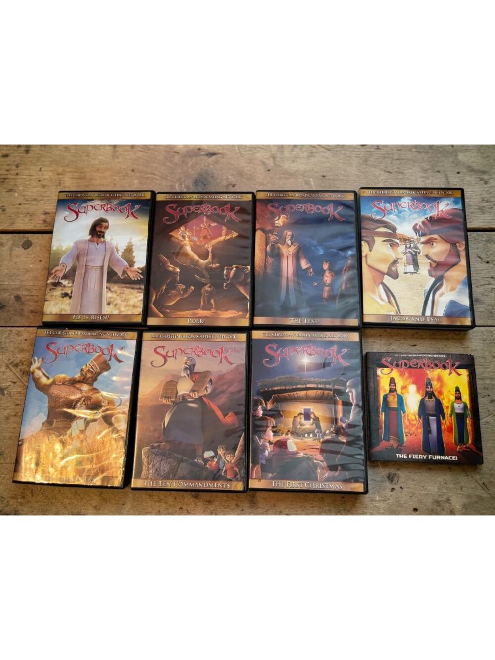 Superbook DVD Set Of 8 Episodes: He Is Risen Roar The Test Jacob And Esau The Te